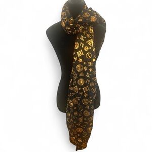 Warner Bros Fantastic Beasts‎ Gold Symbol Black Scarf